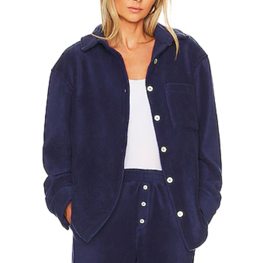 DONNI Women’s Navy polar fleece jacket